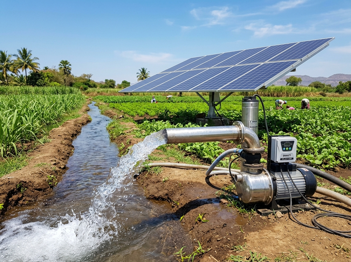 60 kWp Agri-Processing & Automated Solar Pumping Cluster